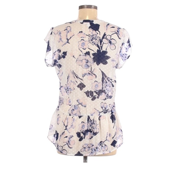 DR2 Daniel Rainn Floral Peplum Top Size Small - Picture 12 of 12